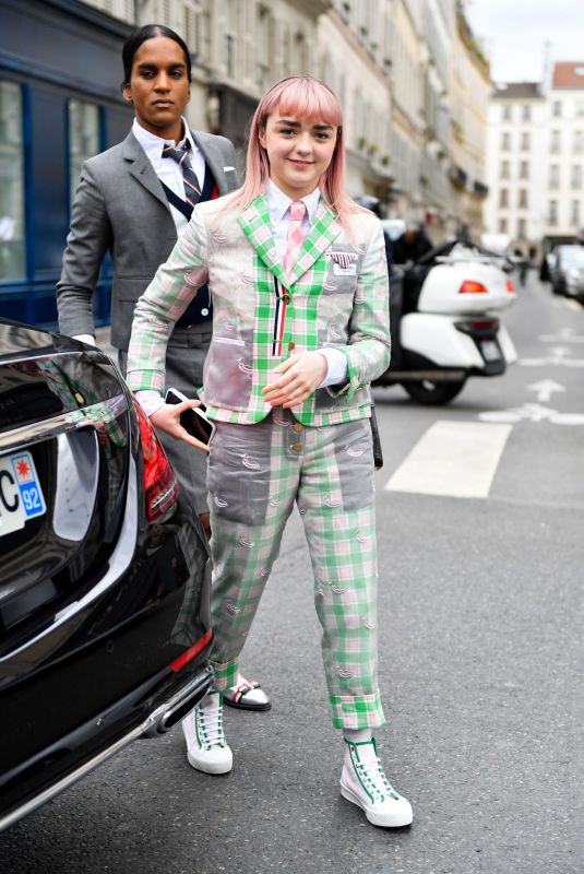 MAISIE WILLIAMS at Thom Browne Show at Paris Fashion Week 03/03/2019