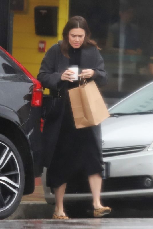 MANDY MOORE Out for Coffee in Los Angeles 03/02/2019