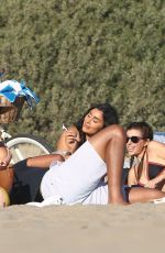 MARA TEIGEN in Bikini on the Beach in Los Angeles 03/18/2019
