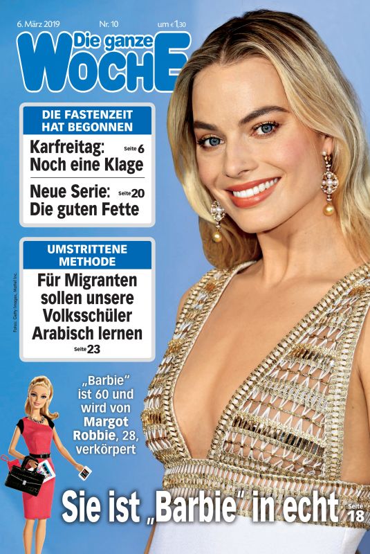 MARGOT ROBBIE in Die Ganze Woche Magazine, March 2019