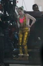 MARGOT ROBBIE on the Set of Birds of Prey in Los Angeles 03/03/2019