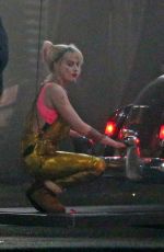 MARGOT ROBBIE on the Set of Birds of Prey in Los Angeles 03/03/2019