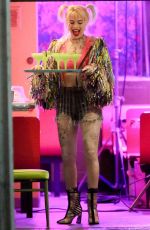 MARGOT ROBBIE on the Set of Birds of Prey in Los Angeles 03/28/2019