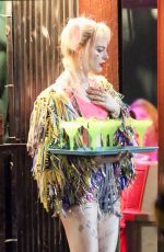 MARGOT ROBBIE on the Set of Birds of Prey in Los Angeles 03/28/2019