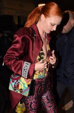 MARIACARLS BOSCONO Arrives at Versace Dinner in Milan 03/03/2019