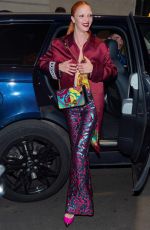 MARIACARLS BOSCONO Arrives at Versace Dinner in Milan 03/03/2019