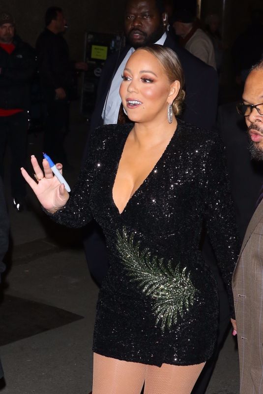 MARIAH CAREY Leaves Radio City Music Hall in New York 03/25/2019