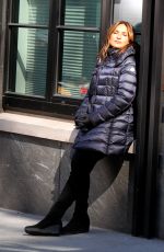 MARISKA HARGITAY on the Set of Law and Erder: Special Victims Unit in New York 03/07/2019