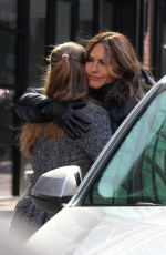 MARISKA HARGITAY on the Set of Law and Erder: Special Victims Unit in New York 03/07/2019
