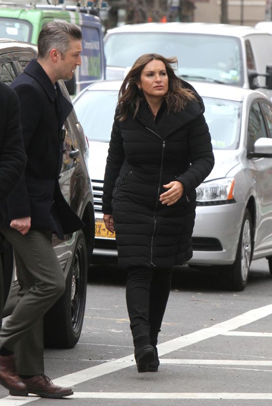 MARISKA HARGITAY on the Set of Law and Erder: Special Victims Unit in New York 03/07/2019