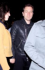 MARY ELIZABETH WINSTEAD and Ewan McGregor Night Out in Los Angeles 03/18/2019