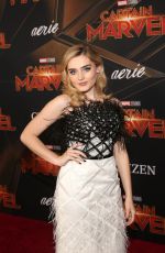 MEG DONNELLY at Captain Marvel Premiere in Hollywood 03/04/2019