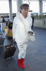 MELANIE BROWN at Los Angeles International Airport 03/20/2019