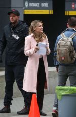 MELISSA BENOIST on the Set of Supergirl in Vancouver 03/07/2019