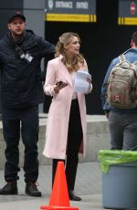 MELISSA BENOIST on the Set of Supergirl in Vancouver 03/07/2019
