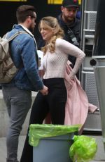 MELISSA BENOIST on the Set of Supergirl in Vancouver 03/07/2019