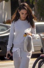 MILA KUNIS Leaves Sunset City Nails in Los Angeles 03/15/2019