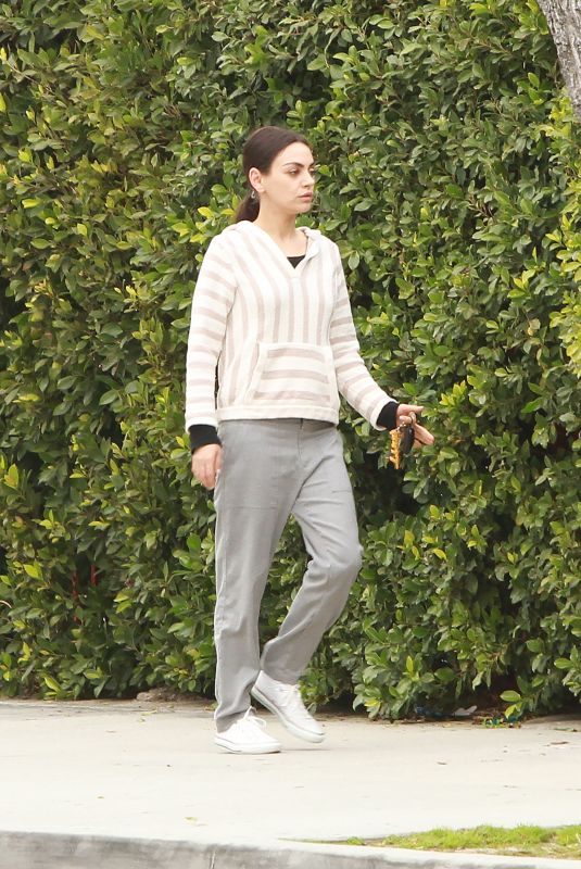 MILA KUNIS Out and About in Los Angeles 02/27/2019