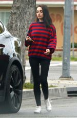 MILA KUNIS Out and About in Los Angeles 03/21/2019