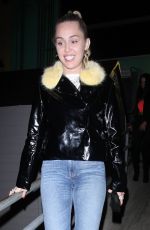 MILEY CYRUS Leaves Tomtom Bar in West Hollywood 03/22/2019