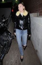 MILEY CYRUS Leaves Tomtom Bar in West Hollywood 03/22/2019