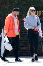 MILEY CYRUS Out with Her Dog in Studio City 03/22/2019