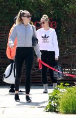 MILEY CYRUS Out with Her Dog in Studio City 03/22/2019