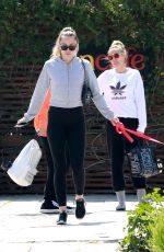 MILEY CYRUS Out with Her Dog in Studio City 03/22/2019