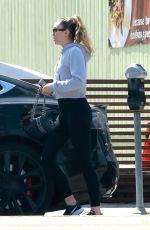 MILEY CYRUS Out with Her Dog in Studio City 03/22/2019