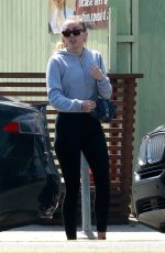 MILEY CYRUS Out with Her Dog in Studio City 03/22/2019