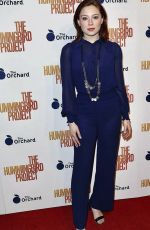 MINA SUNDWALL at The Hummingbird Project Screening in New York 03/11/2019