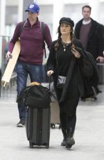 MINKA KELLY Arrives at Airport in Toronto 03/07/2019