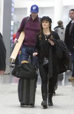 MINKA KELLY Arrives at Airport in Toronto 03/07/2019