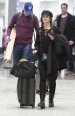 MINKA KELLY Arrives at Airport in Toronto 03/07/2019