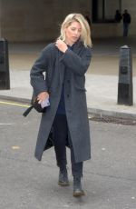 MOLLIE KING Leaves Radio One Studios in London 03/02/2019
