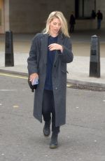 MOLLIE KING Leaves Radio One Studios in London 03/02/2019