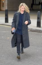 MOLLIE KING Leaves Radio One Studios in London 03/02/2019