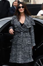 MONICA BELLUCCI Arrives at Chanel Show in Paris 03/05/2019