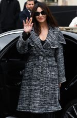 MONICA BELLUCCI Arrives at Chanel Show in Paris 03/05/2019