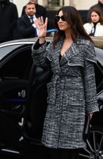 MONICA BELLUCCI Arrives at Chanel Show in Paris 03/05/2019