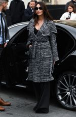 MONICA BELLUCCI Arrives at Chanel Show in Paris 03/05/2019
