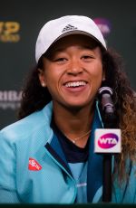 NAOMI OSAKA at Indian Wells Masters Press Conference 03/09/2019