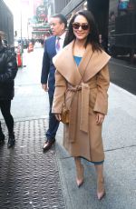 NAZANIN BONIADI Arrives at Good Morning America in New York 03/18/2019