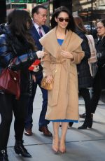 NAZANIN BONIADI Arrives at Good Morning America in New York 03/18/2019