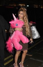 NICKI MINAJ Leaves Opium Restaurant & Club in London 03/11/2019