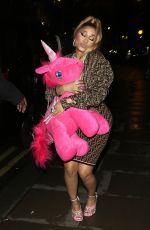 NICKI MINAJ Leaves Opium Restaurant & Club in London 03/11/2019