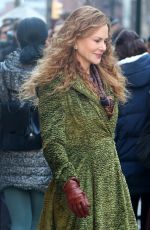 NICOLE KIDMAN and LILY RABE on the Set of The Undoing in New York 03/18/2019