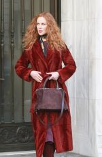 NICOLE KIDMAN on the Set of The Undoing in New York 03/14/2019