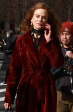 NICOLE KIDMAN on the Set of The Undoing in New York 03/14/2019