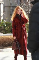 NICOLE KIDMAN on the Set of The Undoing in New York 03/14/2019